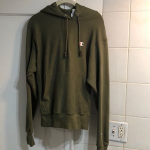 Unisex Champion Small Olive Green Sweatshirt